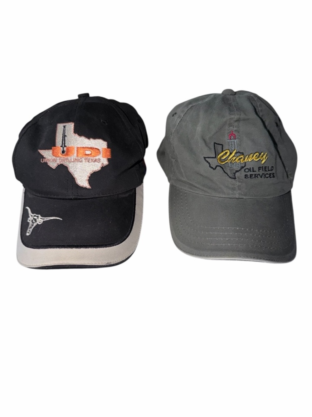 Oilfield Drilling Texas Baseball Caps Bundle (2)